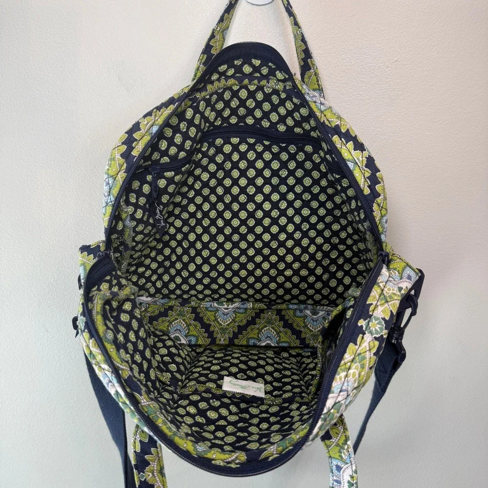 Vera Bradley Cambridge Paisley Print Quilted Laptop Bag Briefcase Travel